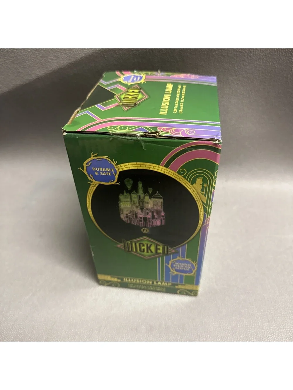 Wicked Illusion Lamp Emerald City 3D Light Acrylic Color Changing Universal 7”